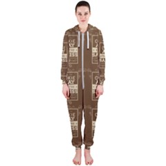 A Cookie A Day Keeps Sadness Away Hooded Jumpsuit (ladies)  by DinzDas