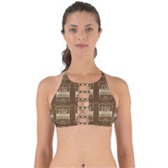 A Cookie A Day Keeps Sadness Away Perfectly Cut Out Bikini Top by DinzDas