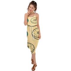 Donuts Waist Tie Cover Up Chiffon Dress by Sobalvarro