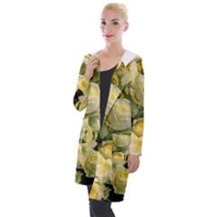 Yellow Roses Hooded Pocket Cardigan by Sparkle