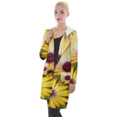 Yellow Flowers Hooded Pocket Cardigan by Sparkle