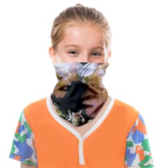 Pink Snowball Branch Face Covering Bandana (kids) by okhismakingart