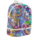 Mountain Abstract Zip Bottom Backpack View2