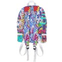 Mountain Abstract Zip Bottom Backpack View3