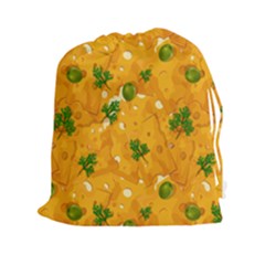 When Cheese Is Love Drawstring Pouch (2xl) by designsbymallika