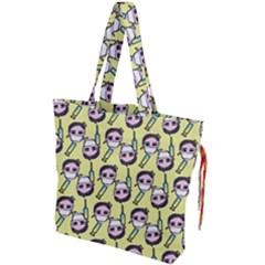 Doctor Pattern Drawstring Tote Bag by snowwhitegirl