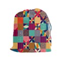 Geometric Mosaic Drawstring Pouch (XL) View1