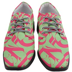 Pattern Ornament Gothic Style Elegant Font Tattoos Women Heeled Oxford Shoes by Amaryn4rt