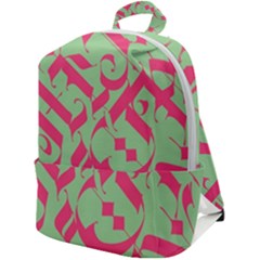 Pattern Ornament Gothic Style Elegant Font Tattoos Zip Up Backpack by Amaryn4rt