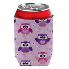 Seamless Cute Colourfull Owl Kids Pattern Can Holder by Amaryn4rt
