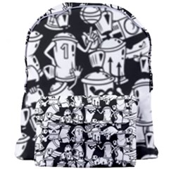 Graffiti Spray Can Characters Seamless Pattern Giant Full Print Backpack by Amaryn4rt