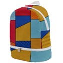 Dotted Colors Background Pop Art Style Vector Zip Bottom Backpack View1