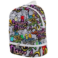 Hip Hop Background Zip Bottom Backpack by Amaryn4rt