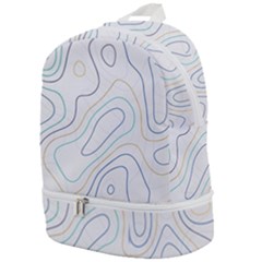 Abstract Colorful Topographic Map Design Vector Zip Bottom Backpack by Amaryn4rt