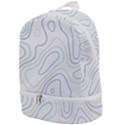 Abstract Colorful Topographic Map Design Vector Zip Bottom Backpack View1