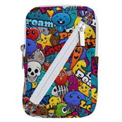 Graffiti Characters Seamless Pattern Belt Pouch Bag (small) by Amaryn4rt