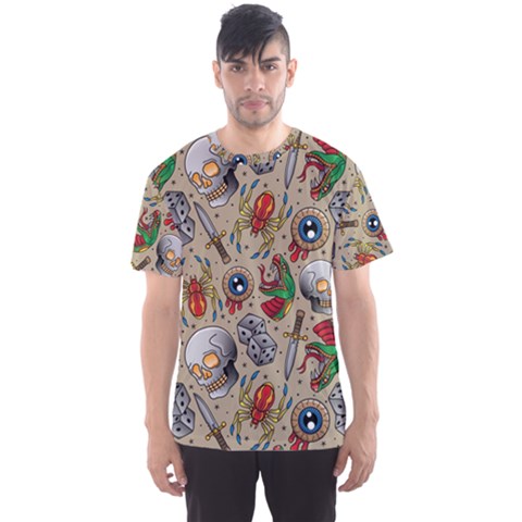 Tattoo Pattern Men s Sport Mesh Tee by Amaryn4rt
