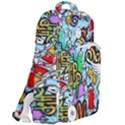 Graffiti Characters Seamless Pattern Double Compartment Backpack View2