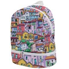 Menton Old Town France Zip Bottom Backpack by Amaryn4rt