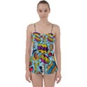 Comic Elements Colorful Seamless Pattern Babydoll Tankini Set View1