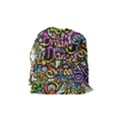Graffiti Word Seamless Pattern Drawstring Pouch (Medium) View2