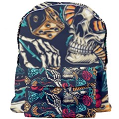 Vintage Art Tattoos Colorful Seamless Pattern Giant Full Print Backpack by Amaryn4rt