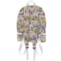 Seamless Pattern With Flower Bird Zip Bottom Backpack View3