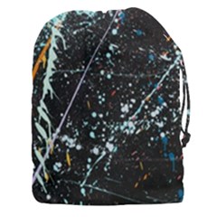 Abstract Colorful Texture Drawstring Pouch (3xl) by Amaryn4rt