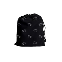 Vintage Car Motif Print Pattern Drawstring Pouch (medium) by dflcprintsclothing
