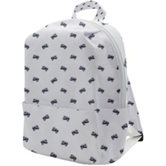 Vintage Car Motif Prin Pattern 2001 Zip Up Backpack by dflcprintsclothing
