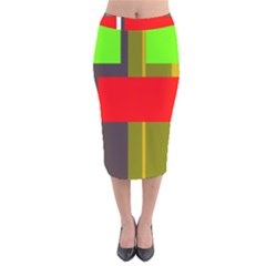 Serippy Velvet Midi Pencil Skirt by SERIPPY