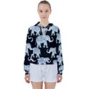 Elephant-pattern-background Women s Tie Up Sweat View1