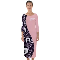  Ljp Styles Quarter Sleeve Midi Bodycon Dress by Ladyjpstyles07