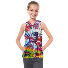 Crazy Grafitti Kids  Sleeveless Hoodie by essentialimage