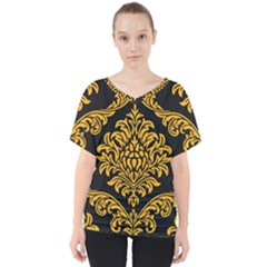 Finesse  V-neck Dolman Drape Top by Sobalvarro