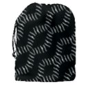 Black And White Geo Print Drawstring Pouch (3XL) View2