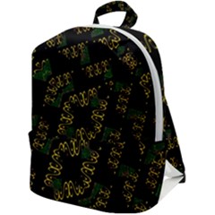 Modern Geometric Print Zip Up Backpack by dflcprintsclothing