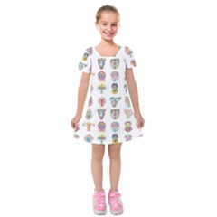 Female Reproductive System  Kids  Short Sleeve Velvet Dress by ArtByAng