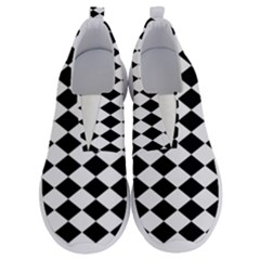 Black And White Rhombus No Lace Lightweight Shoes by ElenaIndolfiStyle