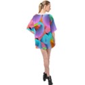 3d Color Swings Oversized Chiffon Top View2
