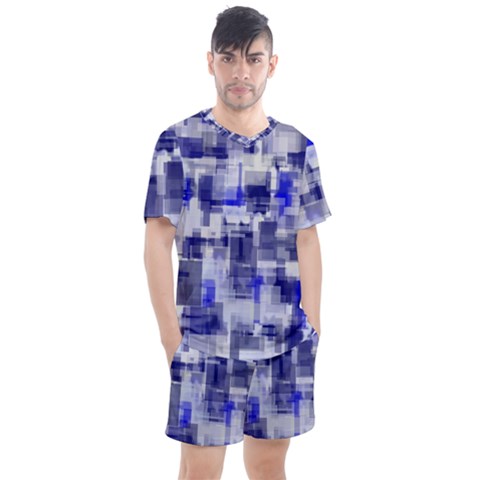 Blockify Men s Mesh Tee And Shorts Set by Sparkle