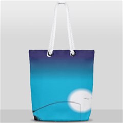 Fishing Full Print Rope Handle Tote (small) by Sparkle
