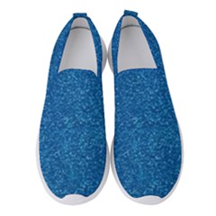 Blue Sparkles Women s Slip On Sneakers by ElenaIndolfiStyle