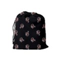 Ugly Monster Fish Motif Print Pattern Drawstring Pouch (Large) View2