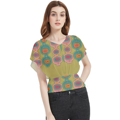 Americana 2 Butterfly Chiffon Blouse by emmamatrixworm