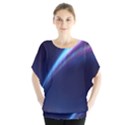 Light Fleeting Man s Sky Magic Batwing Chiffon Blouse View1