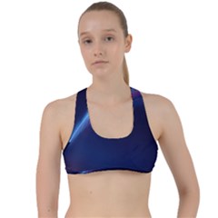 Light Fleeting Man s Sky Magic Criss Cross Racerback Sports Bra by Mariart