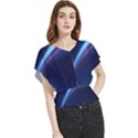 Light Fleeting Man s Sky Magic Butterfly Chiffon Blouse View1