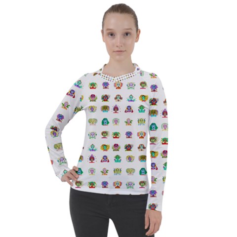 All The Aliens Teeny Women s Pique Long Sleeve Tee by ArtByAng