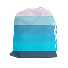 Sea And Sunset Drawstring Pouch (2xl) by tmsartbazaar